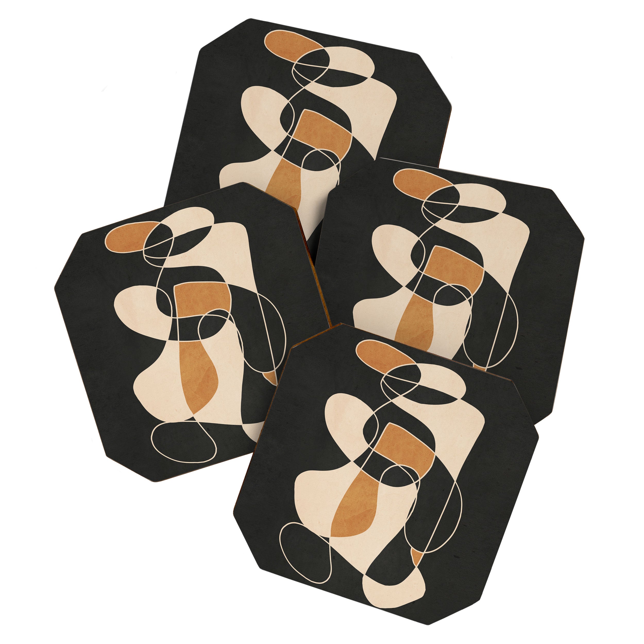 Modern Abstract Minimal Art 25 Coaster Gallery Image 1