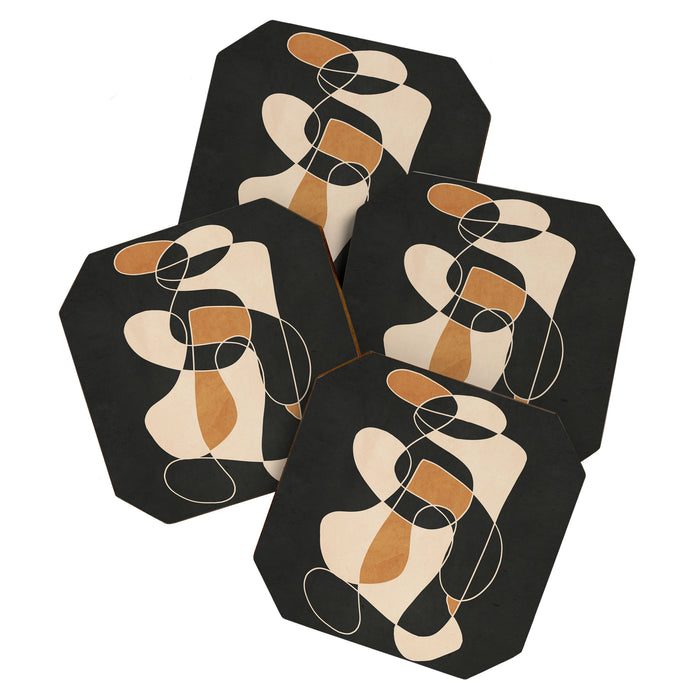 Modern Abstract Minimal Art 25 Coaster Gallery Image 1