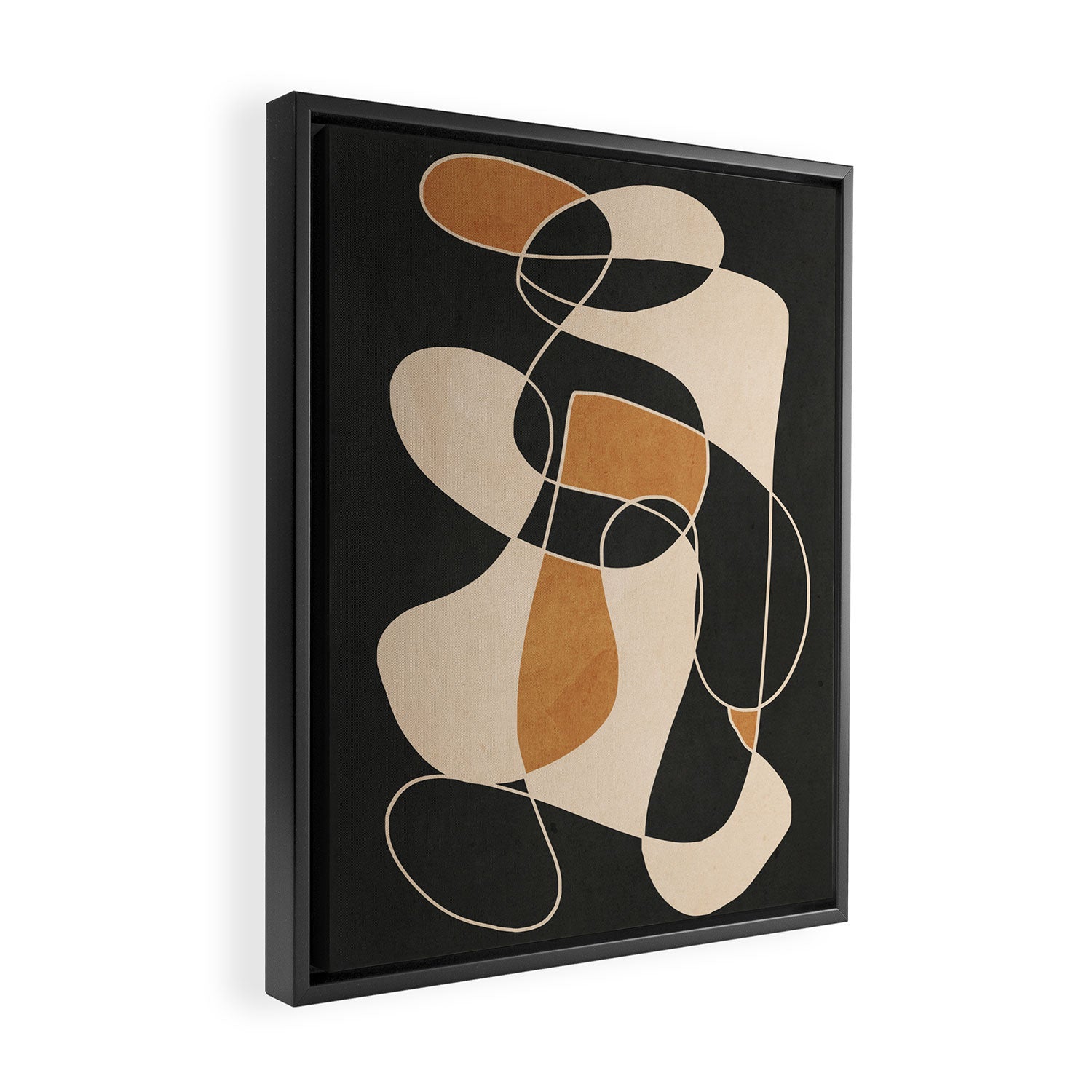 Modern Abstract Minimal Art 25 Framed Canvas Print Gallery Image 2