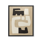 Modern Abstract Minimal Shapes 15 Framed Canvas Print Gallery Image 6