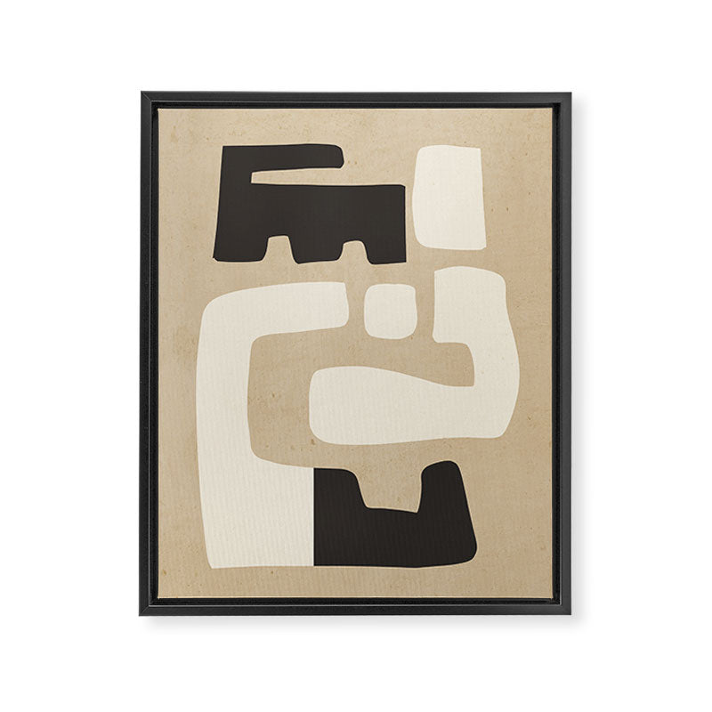 Modern Abstract Minimal Shapes 15 Framed Canvas Print Gallery Image 6