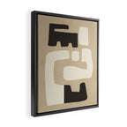 Modern Abstract Minimal Shapes 15 Framed Canvas Print Gallery Image 2