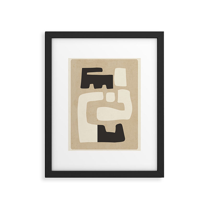 Modern Abstract Minimal Shapes 15 Framed Art Print Gallery Image 5
