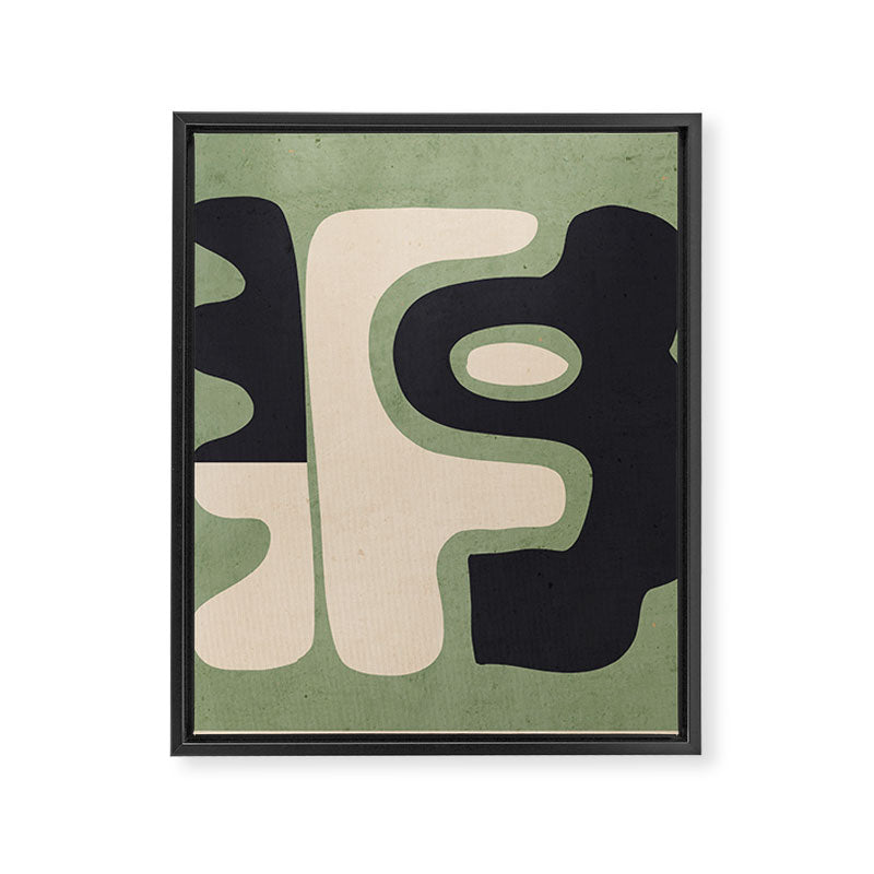 Modern Abstract Minimal Shapes 19 Framed Canvas Print Gallery Image 8
