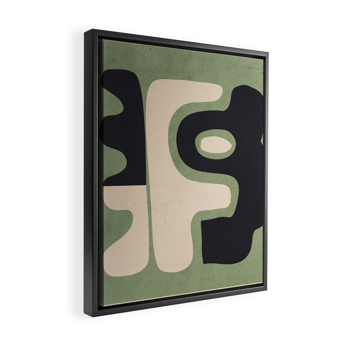 Modern Abstract Minimal Shapes 19 Framed Canvas Print Gallery Image 2