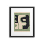 Modern Abstract Minimal Shapes 19 Framed Art Print Gallery Image 6