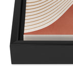 Modern Abstract Minimal Shapes 104 Framed Canvas Print Gallery Image 3