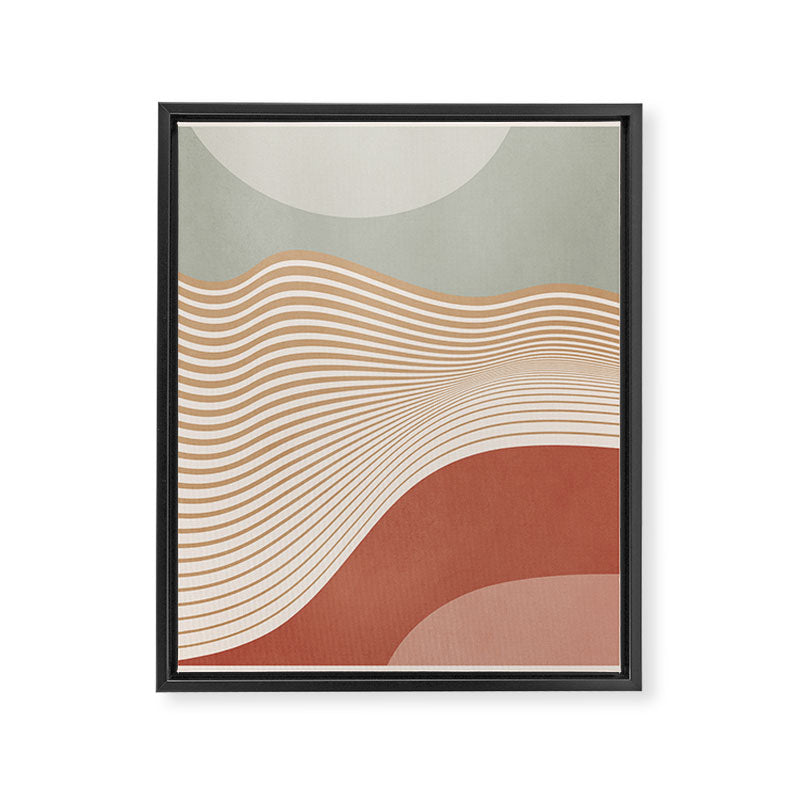Modern Abstract Minimal Shapes 104 Framed Canvas Print Gallery Image 6