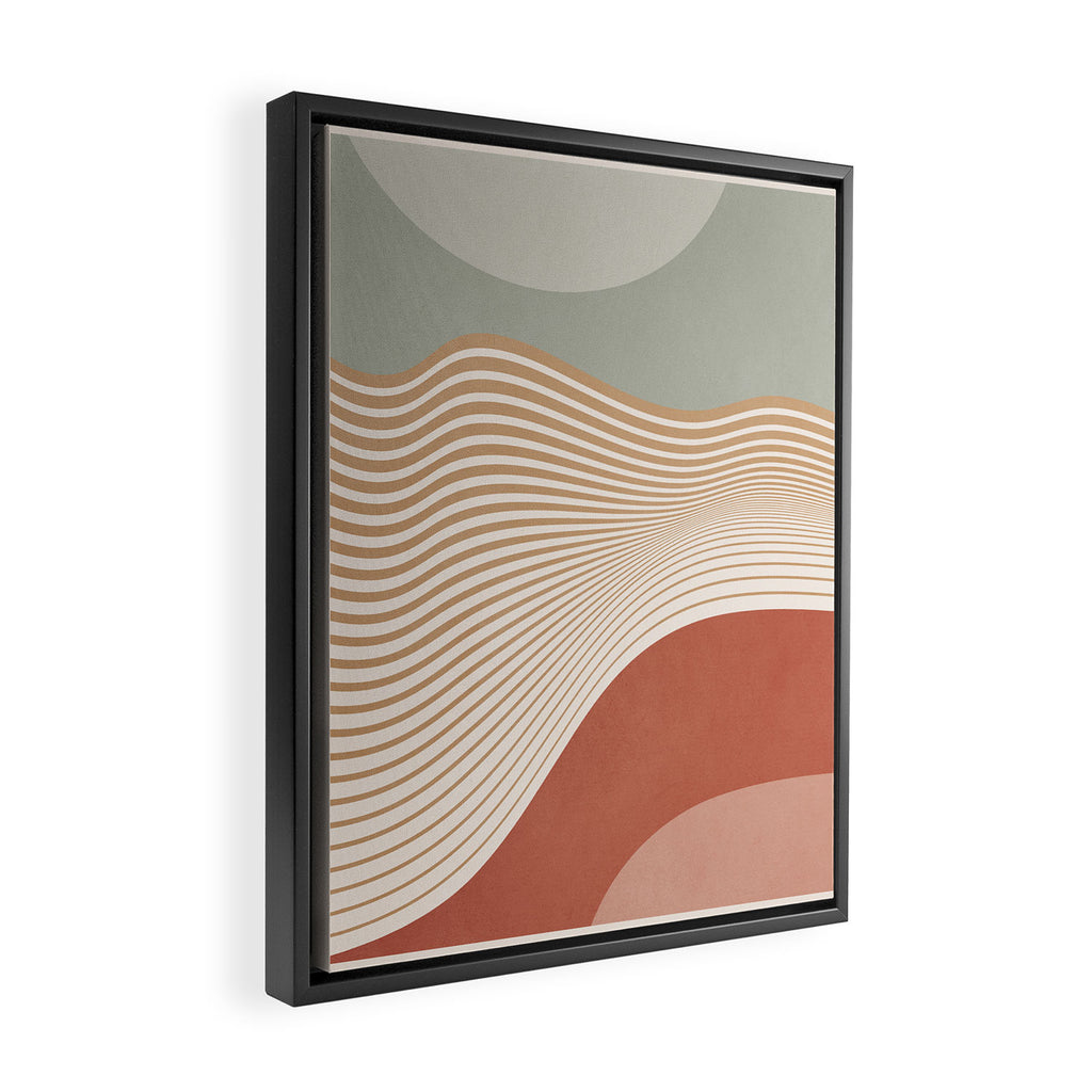 Modern Abstract Minimal Shapes 104 Framed Canvas Print Gallery Image 2