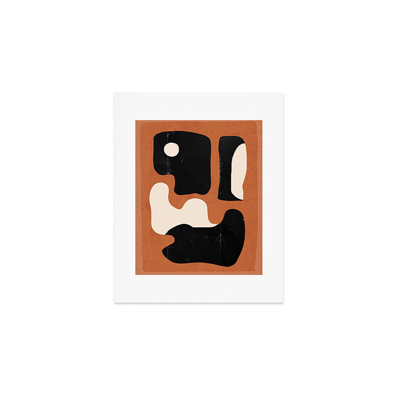 Modern Abstract Minimal Shapes 108 Art Print Gallery Image 1