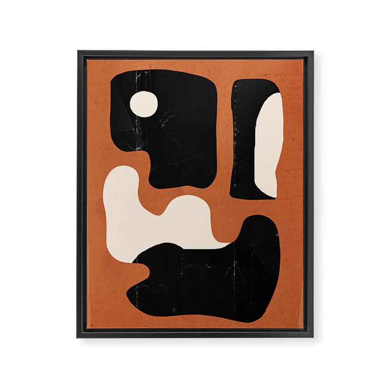 Modern Abstract Minimal Shapes 108 Framed Canvas Print Gallery Image 6