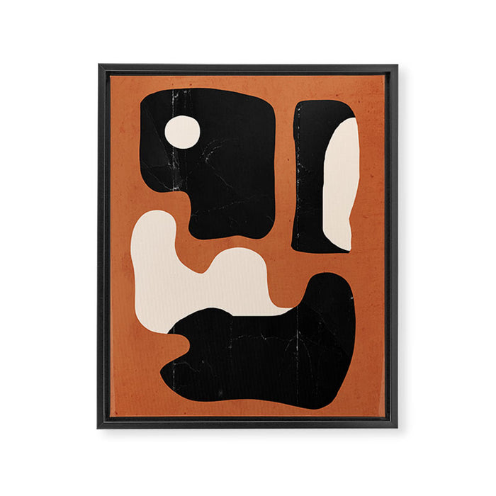 Modern Abstract Minimal Shapes 108 Framed Canvas Print Gallery Image 1