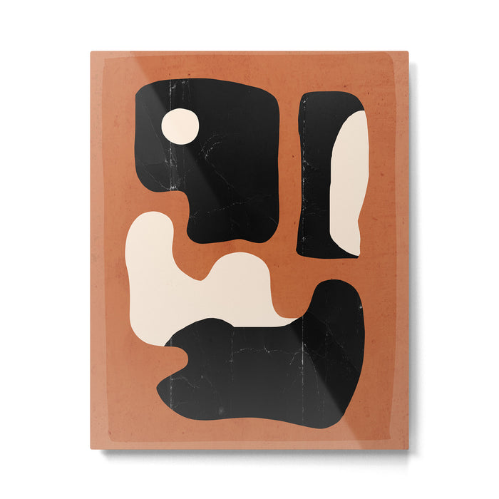 Modern Abstract Minimal Shapes 108 Metal Print Gallery Image 1