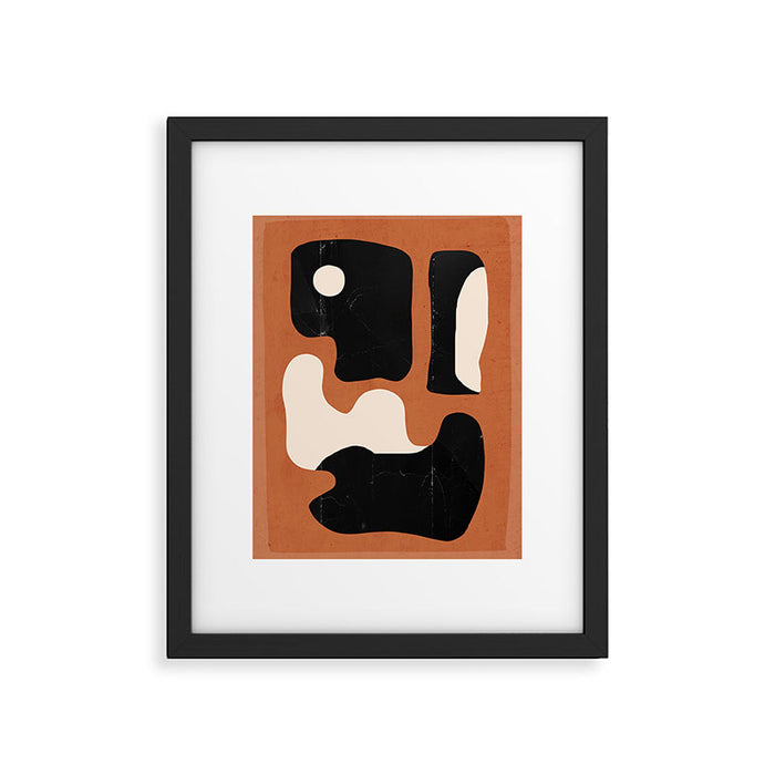 Modern Abstract Minimal Shapes 108 Framed Art Print Gallery Image 1