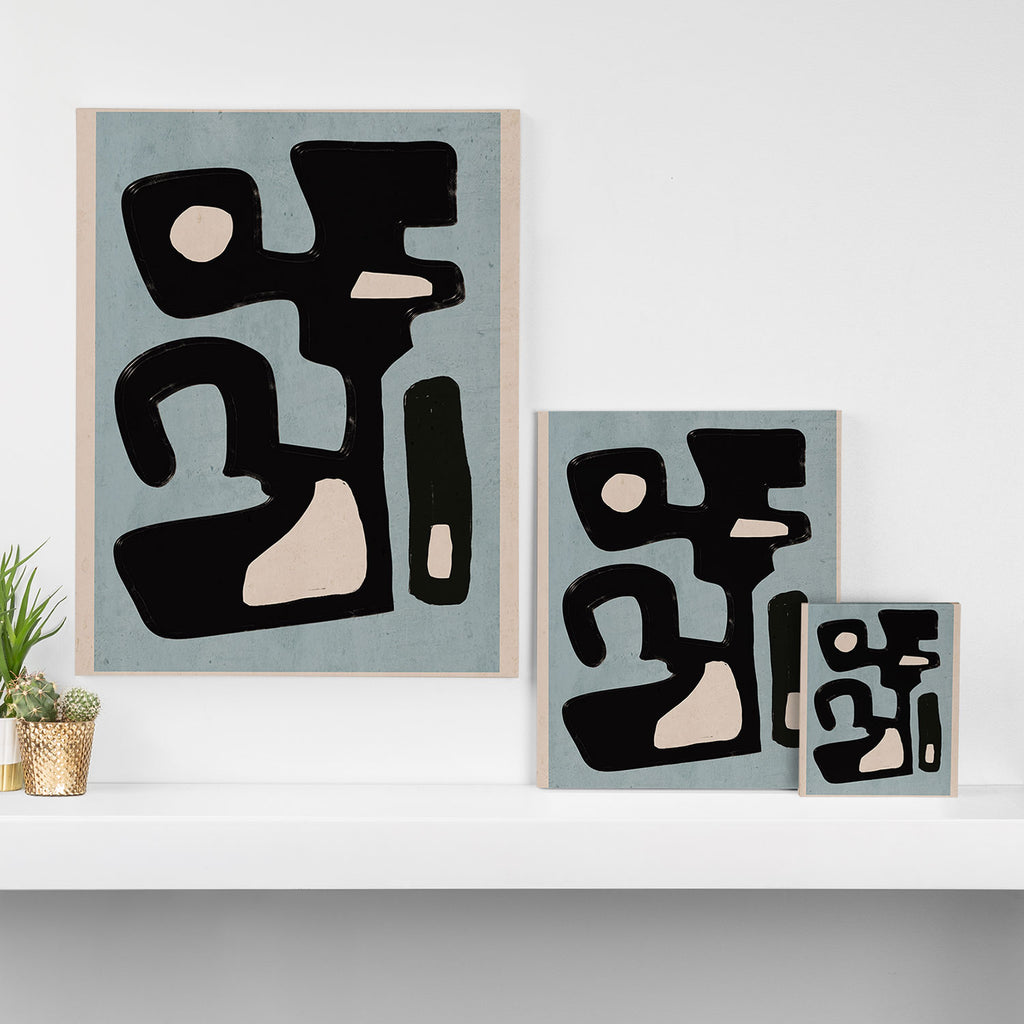 Modern Abstract Minimal Shapes 114 Canvas Print Gallery Image 3