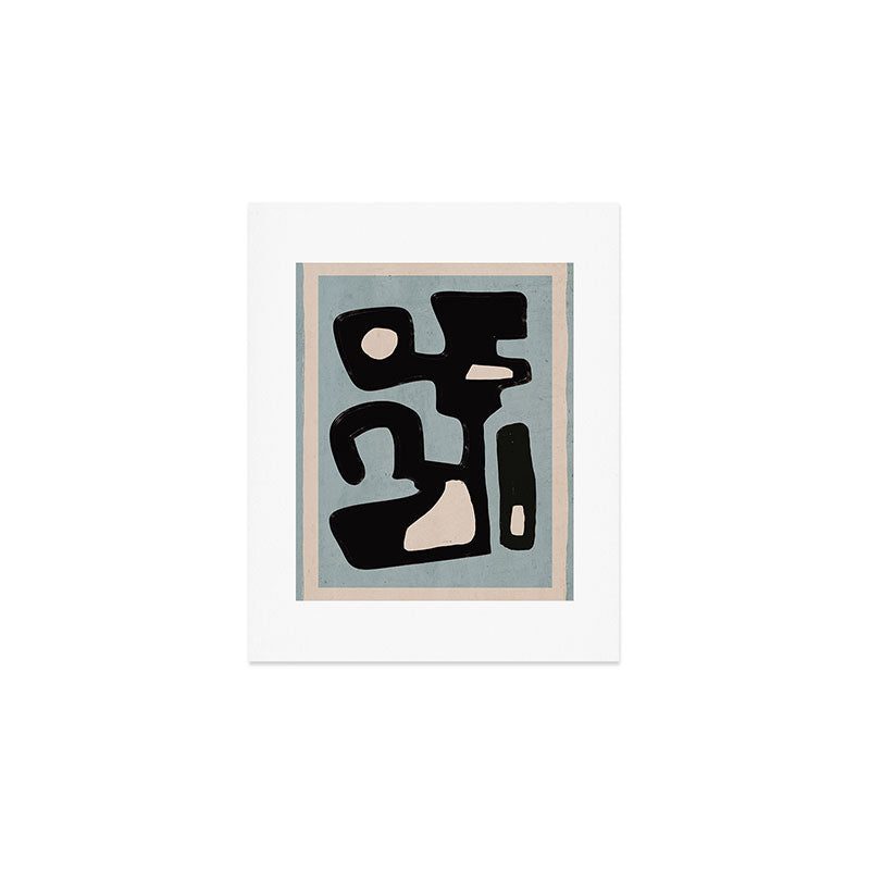 Modern Abstract Minimal Shapes 114 Art Print Gallery Image 1