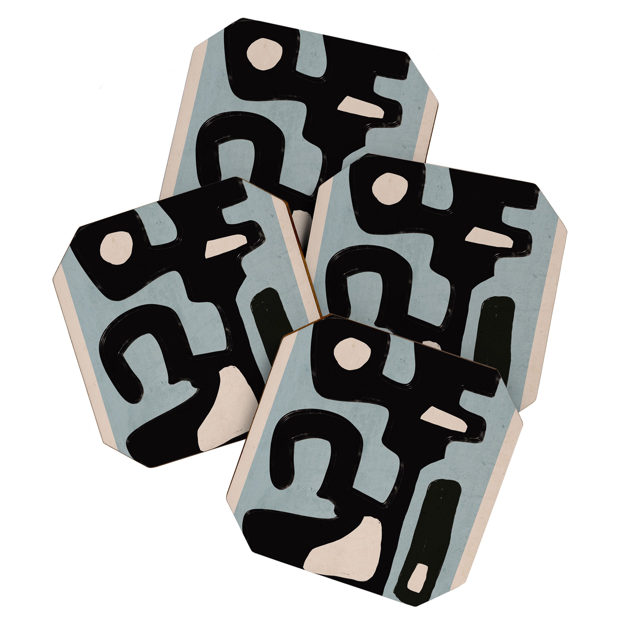 Modern Abstract Minimal Shapes 114 Coaster Gallery Image 1