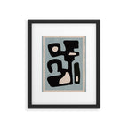 Modern Abstract Minimal Shapes 114 Framed Art Print Gallery Image 5