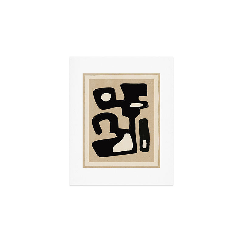 Modern Abstract Minimal Shapes 117 Art Print Gallery Image 1