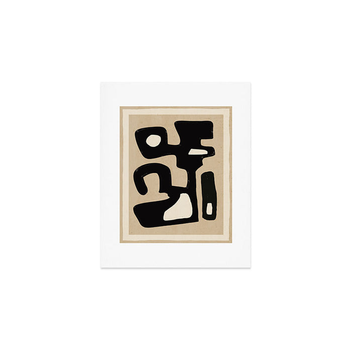 Modern Abstract Minimal Shapes 117 Art Print Gallery Image 1