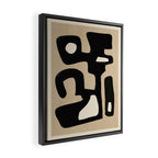 Modern Abstract Minimal Shapes 117 Framed Canvas Print Gallery Image 2