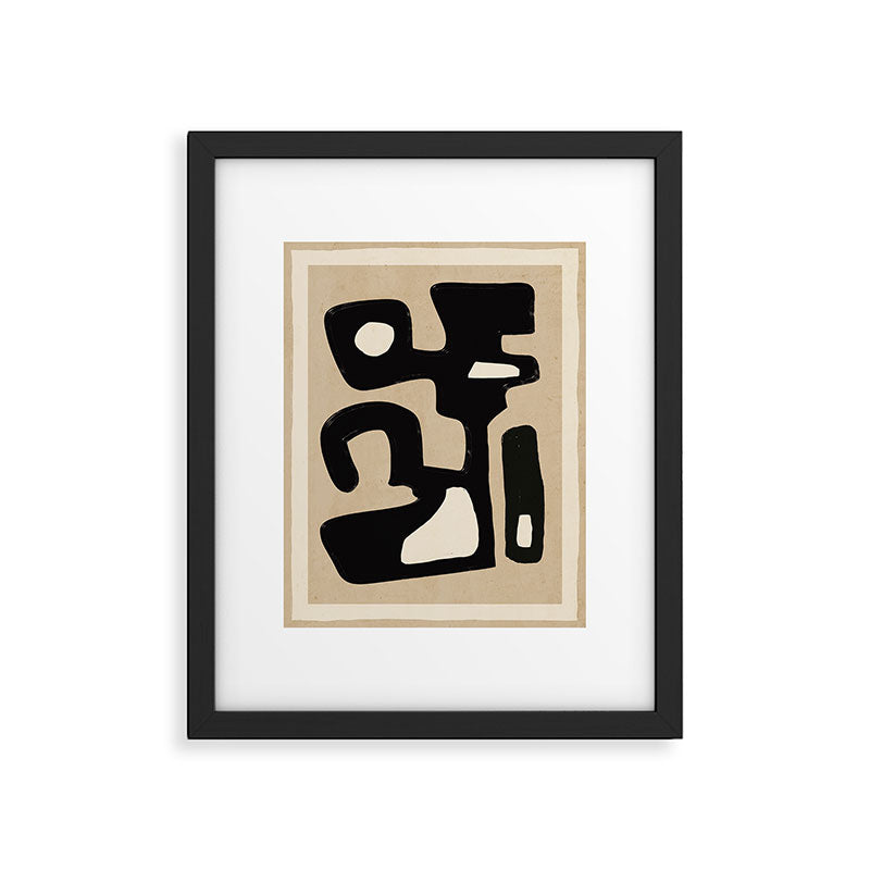 Modern Abstract Minimal Shapes 117 Framed Art Print Gallery Image 4