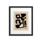 Modern Abstract Minimal Shapes 117 Framed Art Print Gallery Image 4