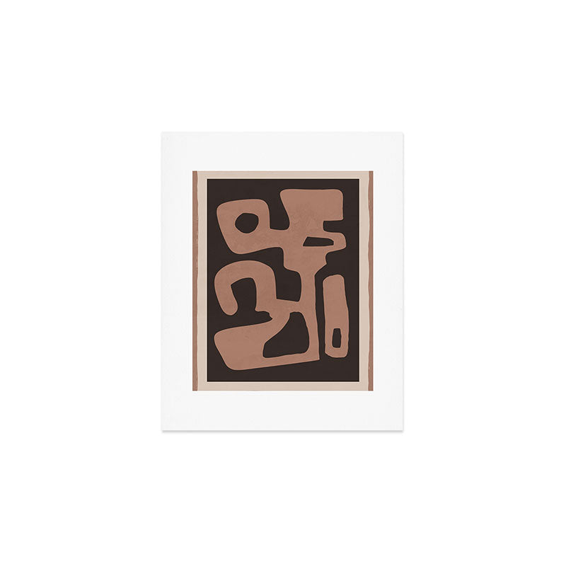 Modern Abstract Minimal Shapes 117a Art Print Gallery Image 1