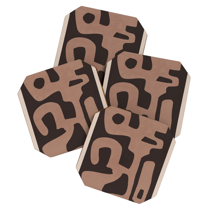 Modern Abstract Minimal Shapes 117a Coaster Gallery Image 1