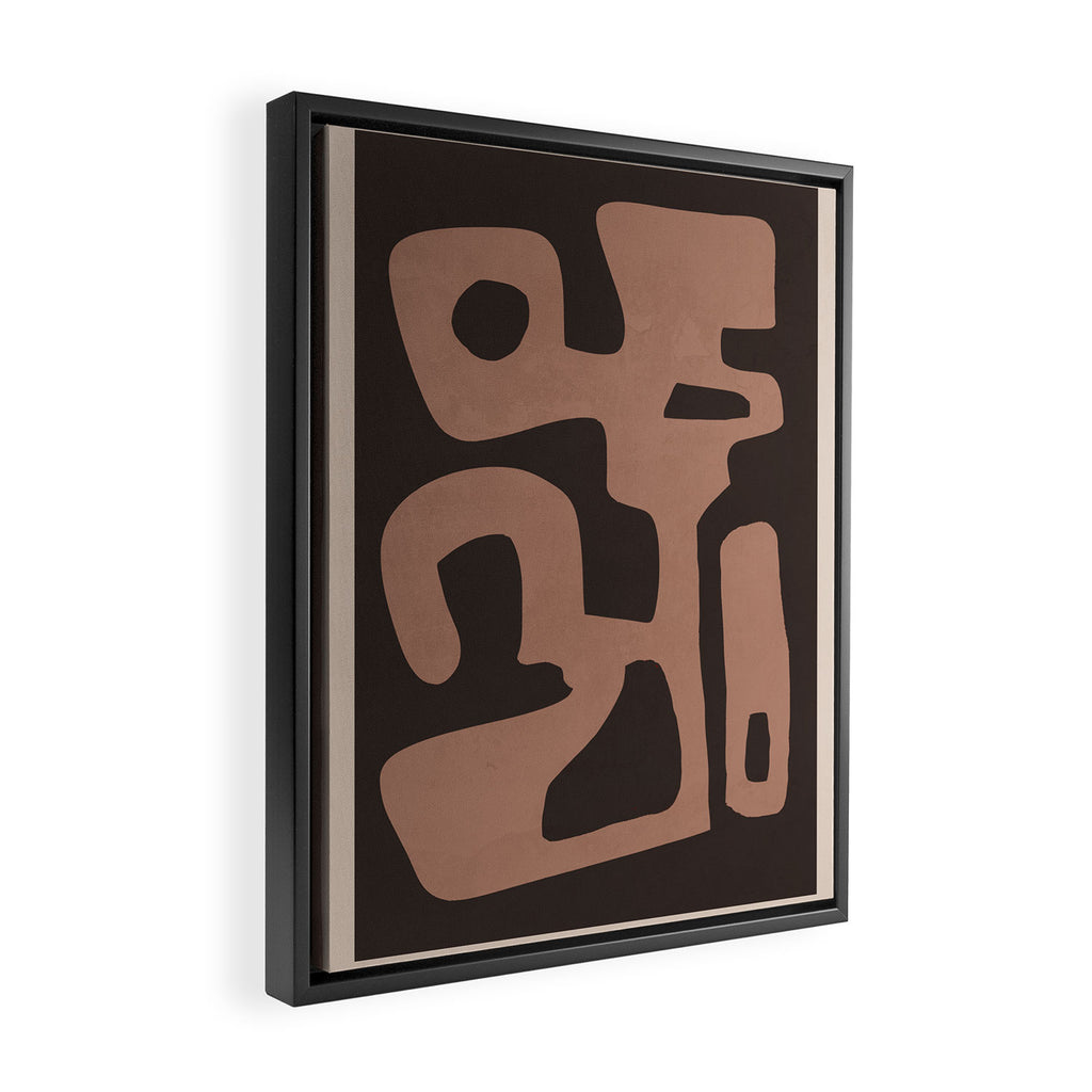 Modern Abstract Minimal Shapes 117a Framed Canvas Print Gallery Image 2
