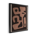 Modern Abstract Minimal Shapes 117a Framed Canvas Print Gallery Image 2