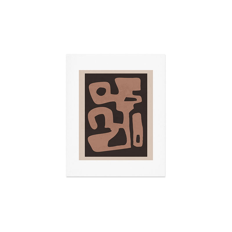 Modern Abstract Minimal Shapes 117a Art Print Gallery Image 1