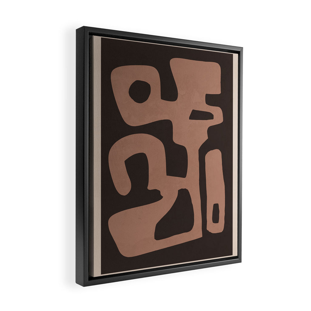 Modern Abstract Minimal Shapes 117a Framed Canvas Print Gallery Image 2