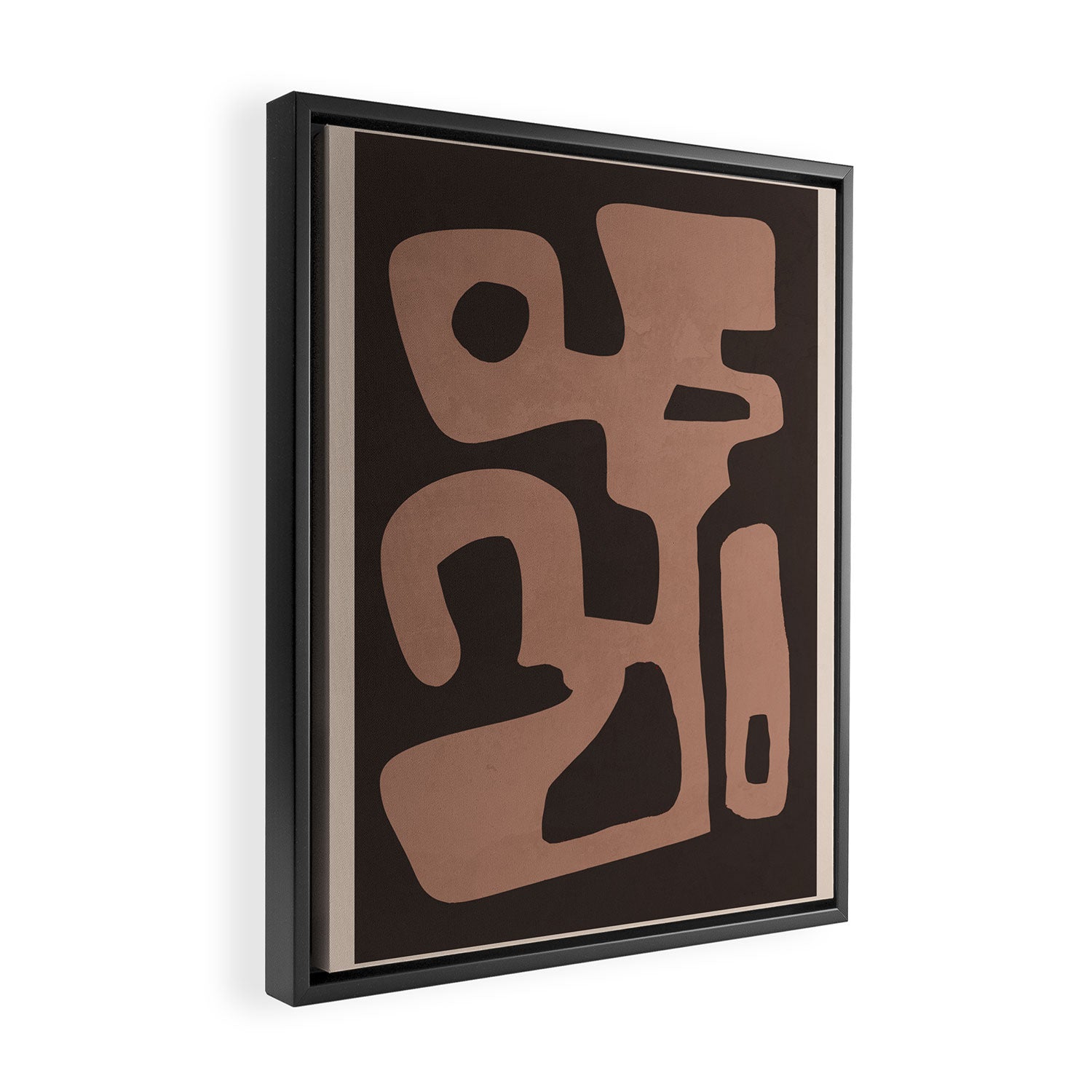 Modern Abstract Minimal Shapes 117a Framed Canvas Print Gallery Image 2