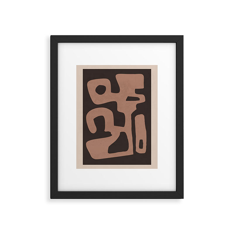 Modern Abstract Minimal Shapes 117a Framed Art Print Gallery Image 5