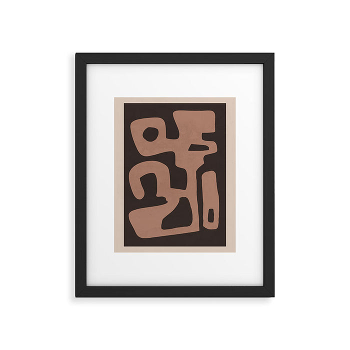 Modern Abstract Minimal Shapes 117a Framed Art Print Gallery Image 1