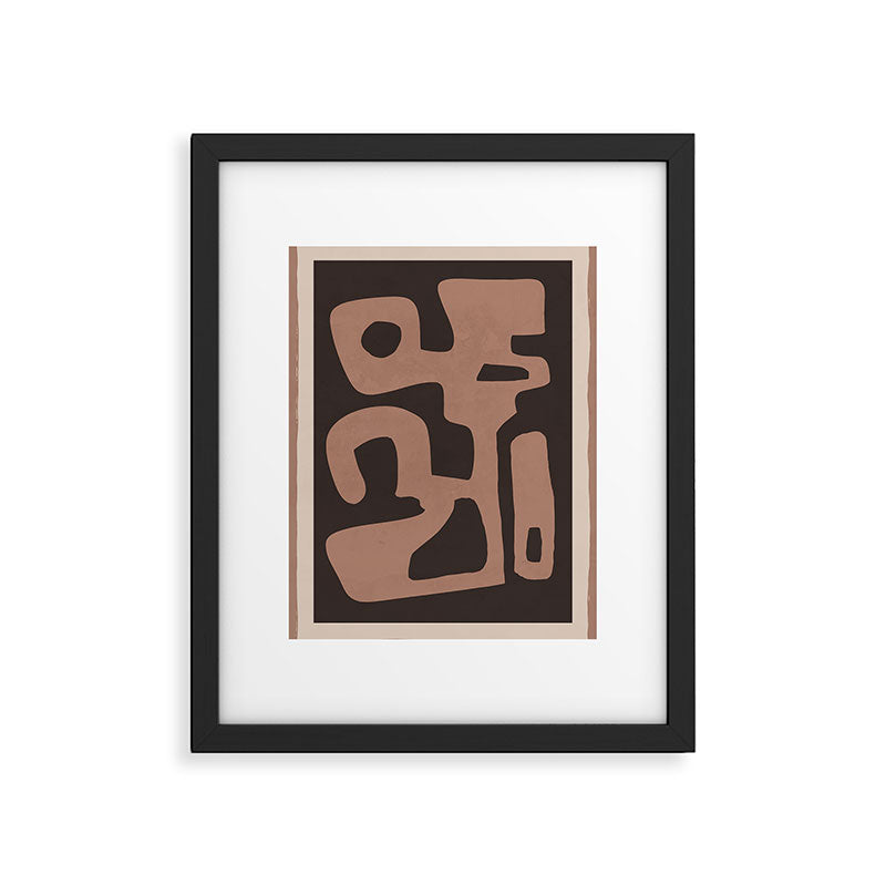 Modern Abstract Minimal Shapes 117a Framed Art Print Gallery Image 5