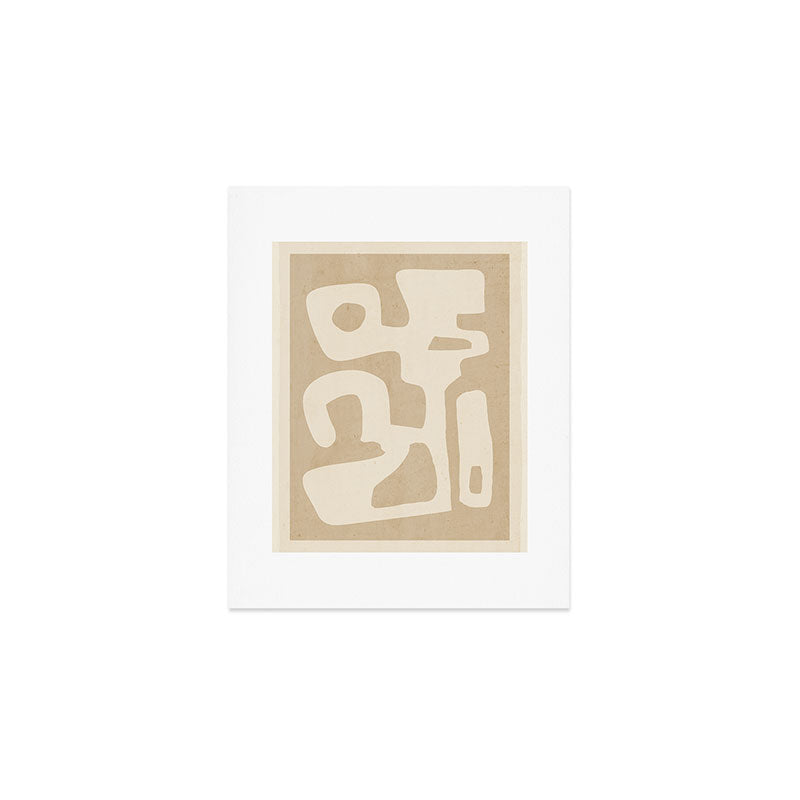Modern Abstract Minimal Shapes 120 Art Print Gallery Image 1
