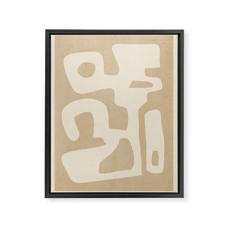 Modern Abstract Minimal Shapes 120 Framed Canvas Print Gallery Image 6