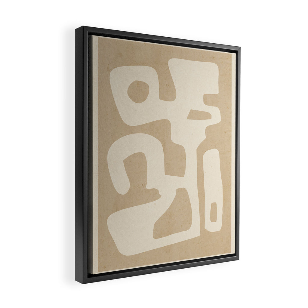 Modern Abstract Minimal Shapes 120 Framed Canvas Print Gallery Image 2