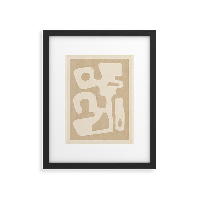 Modern Abstract Minimal Shapes 120 Framed Art Print Gallery Image 1