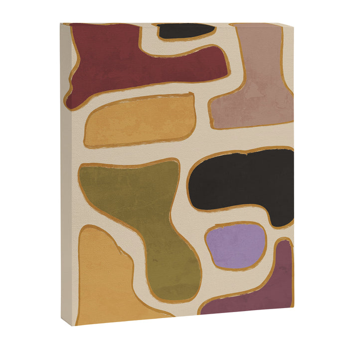 Modern Abstract Minimal Shapes 123 Canvas Print Gallery Image 1