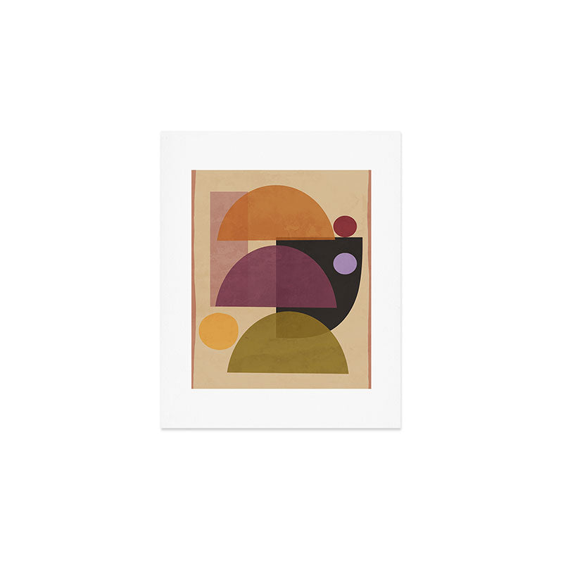 Modern Abstract Minimal Shapes 124 Art Print Gallery Image 1