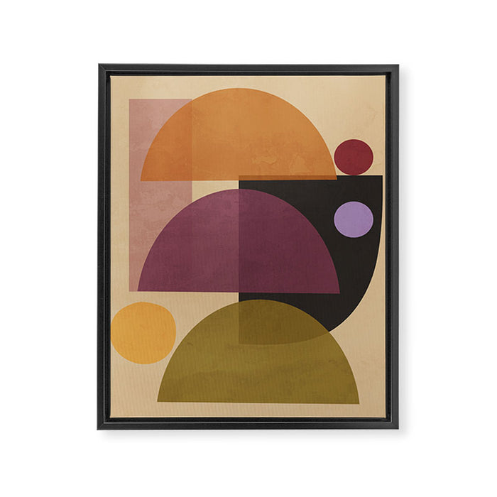 Modern Abstract Minimal Shapes 124 Framed Canvas Print Gallery Image 1