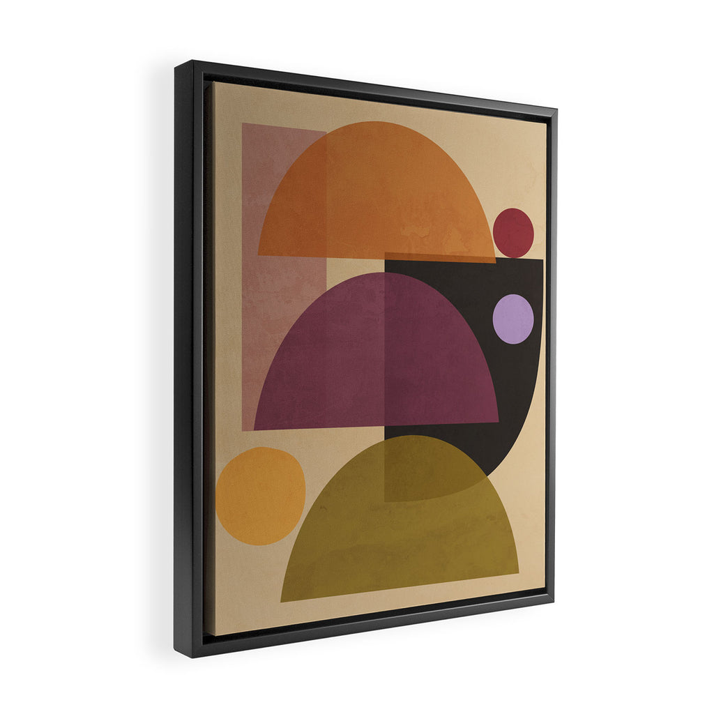 Modern Abstract Minimal Shapes 124 Framed Canvas Print Gallery Image 2