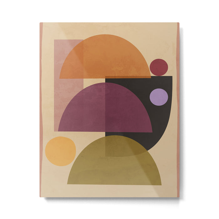 Modern Abstract Minimal Shapes 124 Metal Print Gallery Image 1