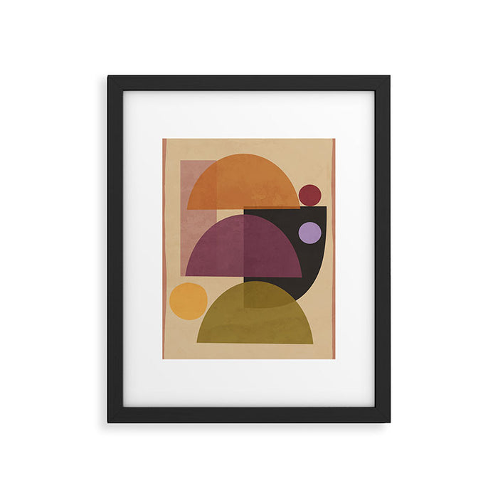 Modern Abstract Minimal Shapes 124 Framed Art Print Gallery Image 1