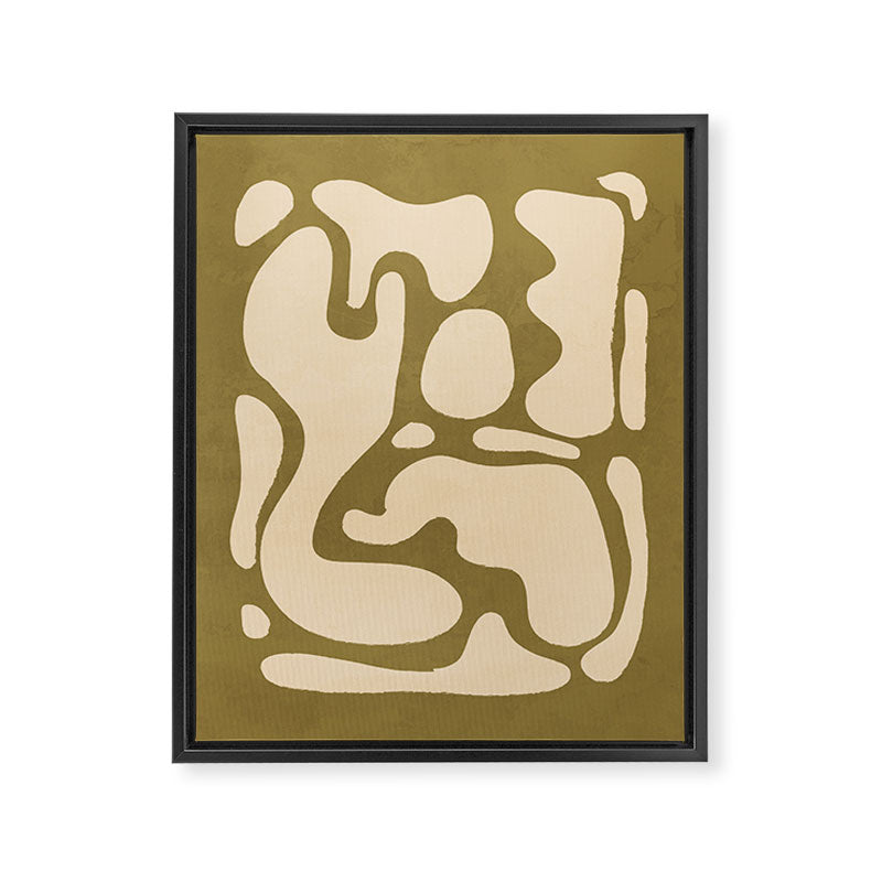 Modern Abstract Minimal Shapes 138 Framed Canvas Print Gallery Image 6