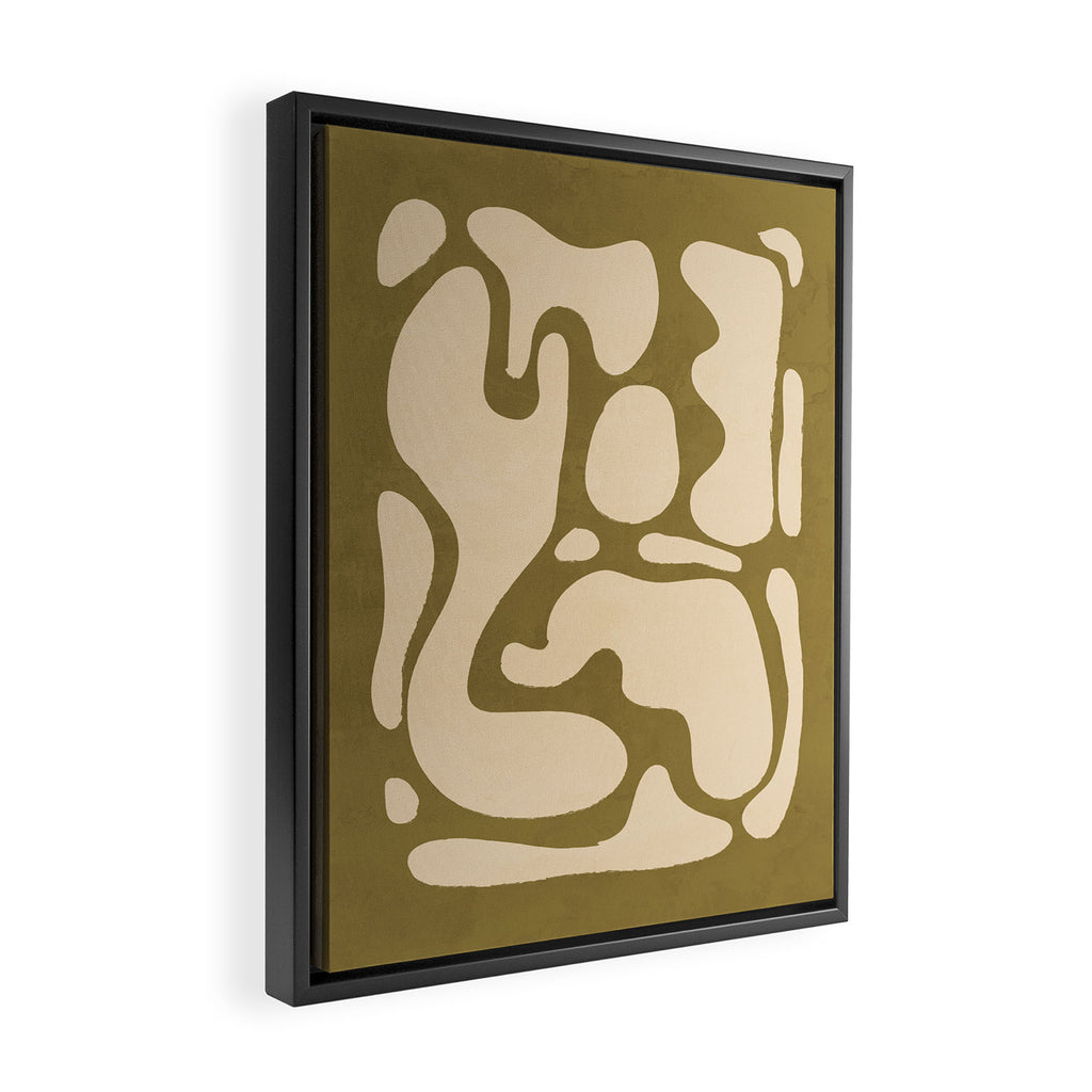 Modern Abstract Minimal Shapes 138 Framed Canvas Print Gallery Image 2