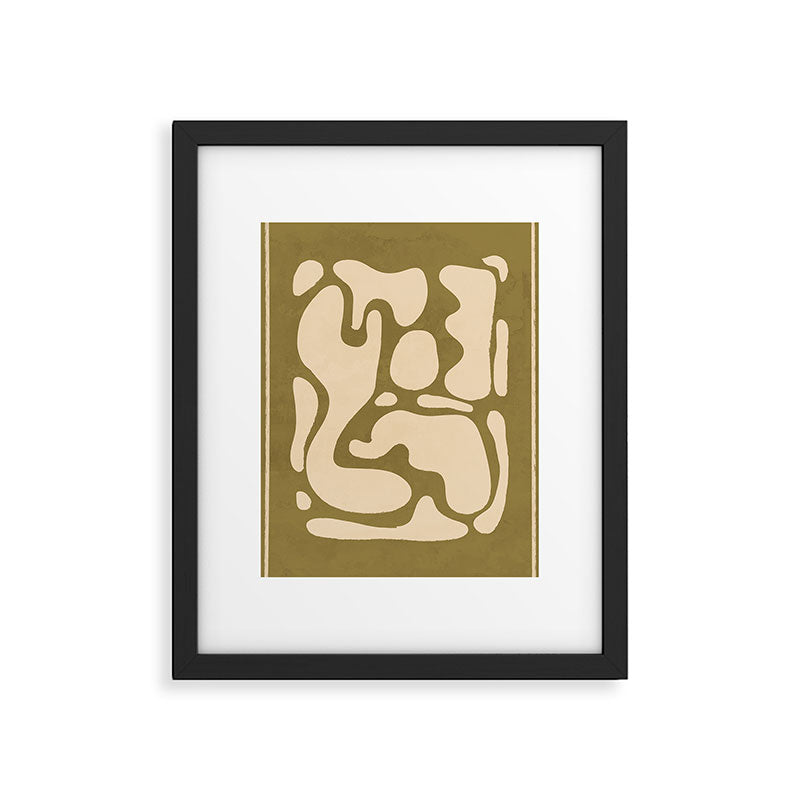 Modern Abstract Minimal Shapes 138 Framed Art Print Gallery Image 5
